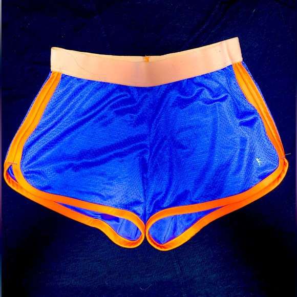 Womens (Purple/Orange) Athletic Shorts - Picture 1 of 3